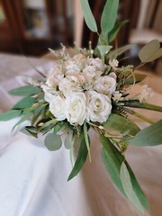 Wedding Bouquet and Boutenniere Bridal Flower Bouquet