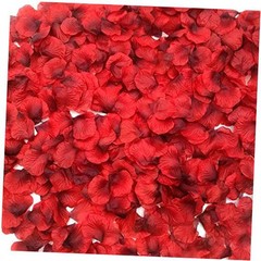 CODE FLORIST 2200 PCS Dark-Red Silk Rose Petals for 2 Inch Red-black