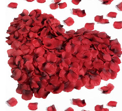 2000PCS Red Rose Petals for Valentine’s Day Decorations, Silk Fake Rose Petals