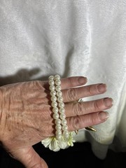 Set of 6 Serwalin Champagne Corsage with Faux Pearls NIB