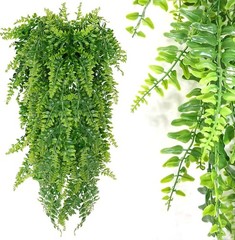 10pcs Artificial Hanging Plants Flowers Outdoor Fake Fern Garland Wedding Decor
