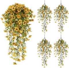 Artificial Flowers UV Resistant Fake Flower Plants Garden Wedding Hanging Decor