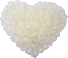 2200 PCS Silk Flower Rose Petals for Wedding Decorations (Ivory)