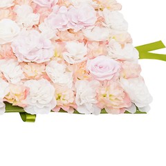 Artificial Flower Wall Panel Silk Rose Wall Mat Backdrop Wedding Holiday Decor