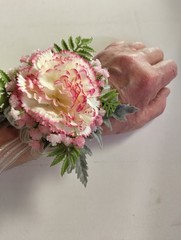 Cute little carnation wrist corsage