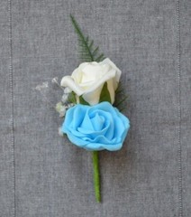 Wedding corsage, wedding buttonhole for guests groom, groomsmen. Variety of colo