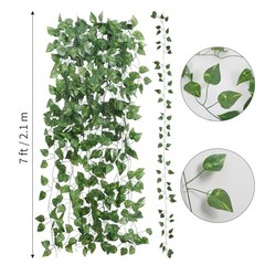 48 Pack 7 Feet Artificial Ivy Garlands, C-48pcs of Vines with 0 LED lights
