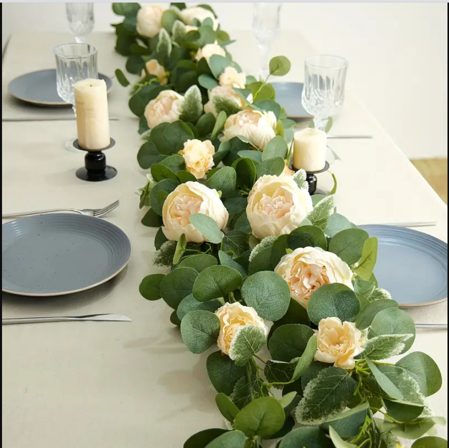 Artificial Flowers Garland For Wedding Arch Door Arrangement Party Home Decor