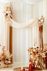 Ling’s Moment Spring Wedding Arch Flowers Kit Pack of 4, 2pcs Hanging Flower …