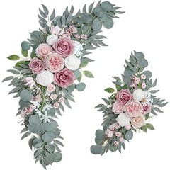 Wedding Flowers Arch Set Silk Rose Decorations Outdoor Garden Ceremony New