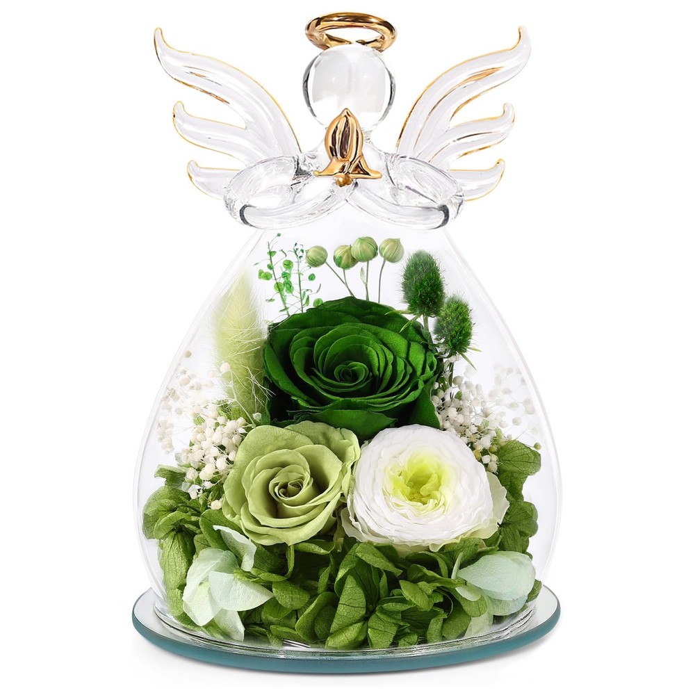 Gifts 3.86*5.91 inch, Green (Rose, Austin, Baby’s Breath, Hydrangea)