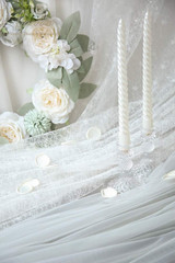 300Pcs Rose Petals Ivory Faux Silk Flower Petals for Wedding Flower Girl Basket