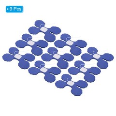 9.8ft Four-Leaf Garland, 9 Pack Tissue Paper Hanging Flower, Navy Blue
