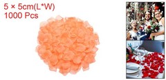 1000pcs Artificial Rose Petals Fake Silk Flower Petals for Wedding Light Orange