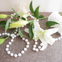 Pearl Strands, 14 Mm Large Pearls Garland Faux Crystal Beads Garland Spool Roll