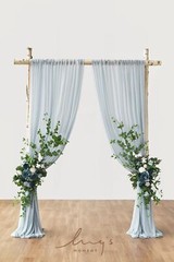 Ling’s Moment Wedding Arch Flowers Kit Pack of 4, 2pcs Artificial Flower Arra…
