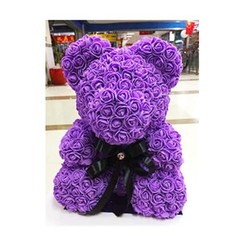 Mini Fake Roses Artificial Flowers 100 PCS 3.5cm Red Foam Rose Head for Purple