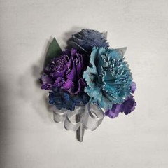 Royal Blue Purple Turquoise Vintage Sola Wood Bridal Wedding Bouquet Accessories