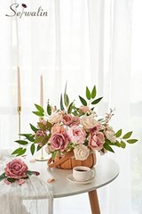 Artificial Flowers Pink Wedding Cake Flowers, Fake 1 Box A Abby Dusty Pink