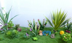 DIY Artificial Turf Grass Miniature Landscape Fairy Garden For Doll House