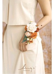 Ling’s moment 2pcs Prom Wrist/Shoulder Corsage Artificial Flower, Girl/Mother…