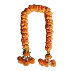 Marigold Flower Artificial Plastic Garland Decoration Wedding Party Event Orange