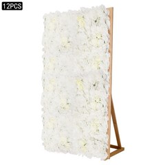 12pcs Artificial Flower Wall Panels, Flower Wall Decoration For Wedding Birthday
