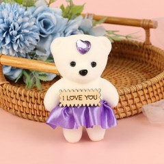 10PCs Bear Doll Love Bear Flower Bouquet Decor Dressed Stuffed Doll Foam Tool