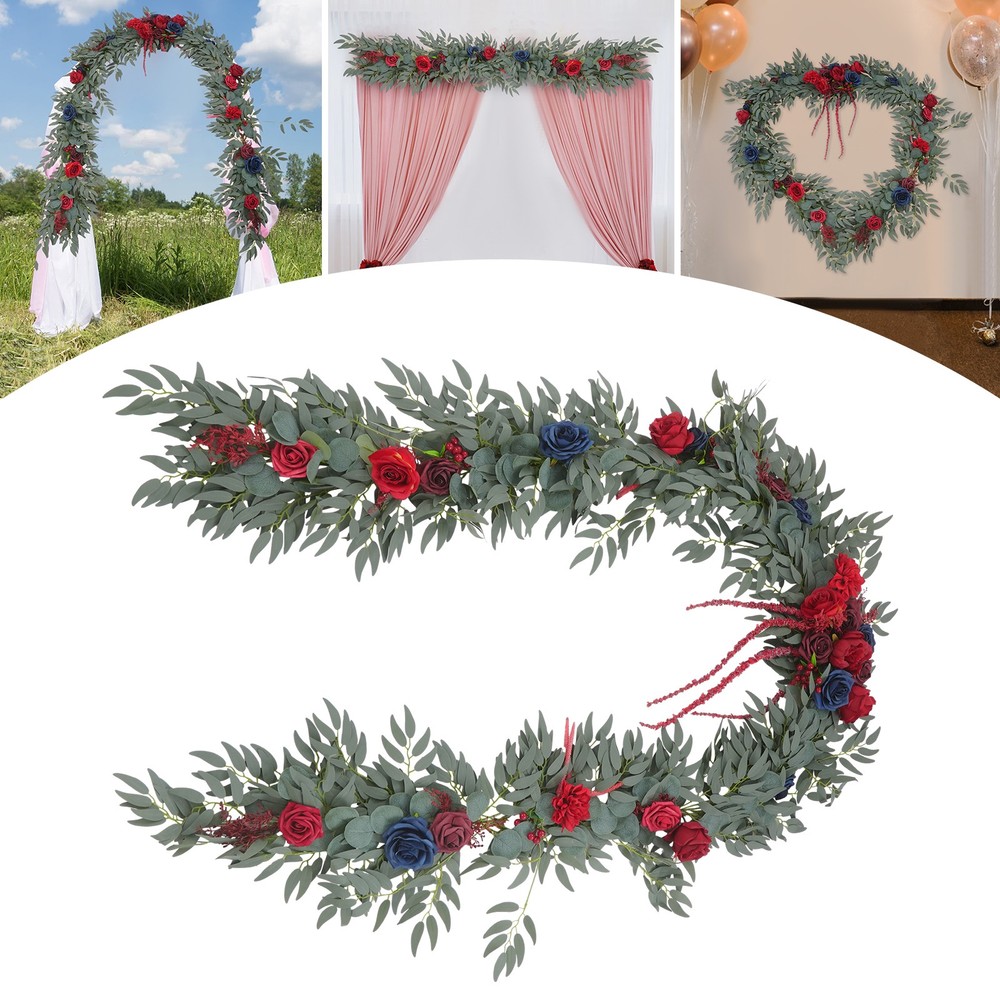 Wedding Garland Artificial Eucalyptus 9ft Floral Swag for Table Arch