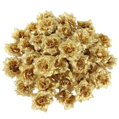Silk Fake Roses Floral Heads Mini Craft Flowers Dollhouse Artificial