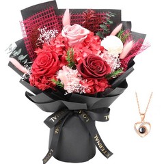 Casaido Preserved Flowers for Delivery, Mothers Day Red Flower Bouquets