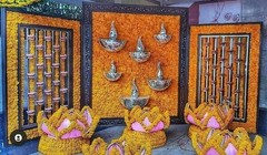 10 Pc Lot Indian Wedding Decor Articial Garland Handmade Marigold Flower Vine