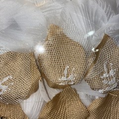 2 Of Studio His & Hers White & Beige Rose Petals 300 Count Wedding Farmhouse NIB