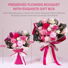 Flowers for Delivery Preserved Flower Small, Pink Bouquet
