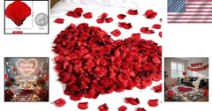 2000PCS Realistic Silk Rose Petals – Perfect for Weddings, Proposals & More