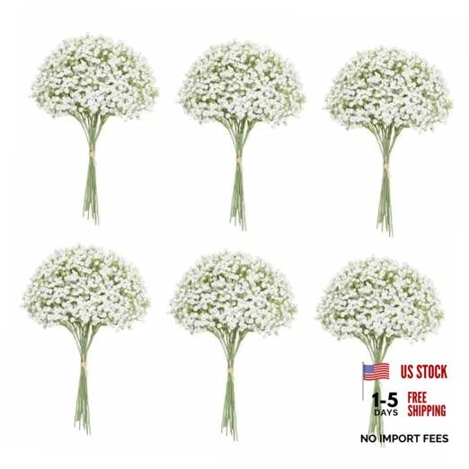120PC Baby Breath Artificial Flowers – Babies Breath Flowers Artificial Bulk
