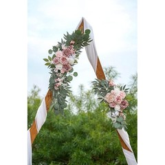 Wedding Flowers Arch Set Silk Rose Decorations Outdoor Garden Ceremony New