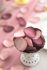 300pcs Rose Petals Satin Flower Petals Wedding Flower Girl Basket Table