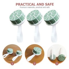 4Pcs Durable Plastic Handheld Bouquet Holders for Wedding Flower Support