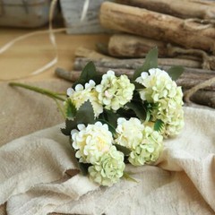 1pc Artificial Wedding Whitepink Hydrangea Flowers Bouquet Party Home Decor Gift