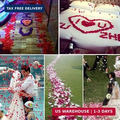 1000 Pcs Artificial Silk Rose Petals Decoration Wedding Party Color Emarald Gree