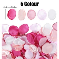 Artificial Silk Rose Petals Bulk 200 Pieces Pink Fake Flower Petals for Wedding