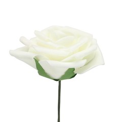 10-Pack Cream White Bridal Bouquet Flowers