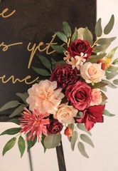 Floral Silk Flower Swags, Wedding Arch Decoration Pk of 2, Centerpieces