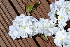 flower garland. 6foot in ivory or pink. wedding decorationflower garland