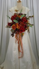 Autumn Abundance Faux Silk Wedding Bouquet