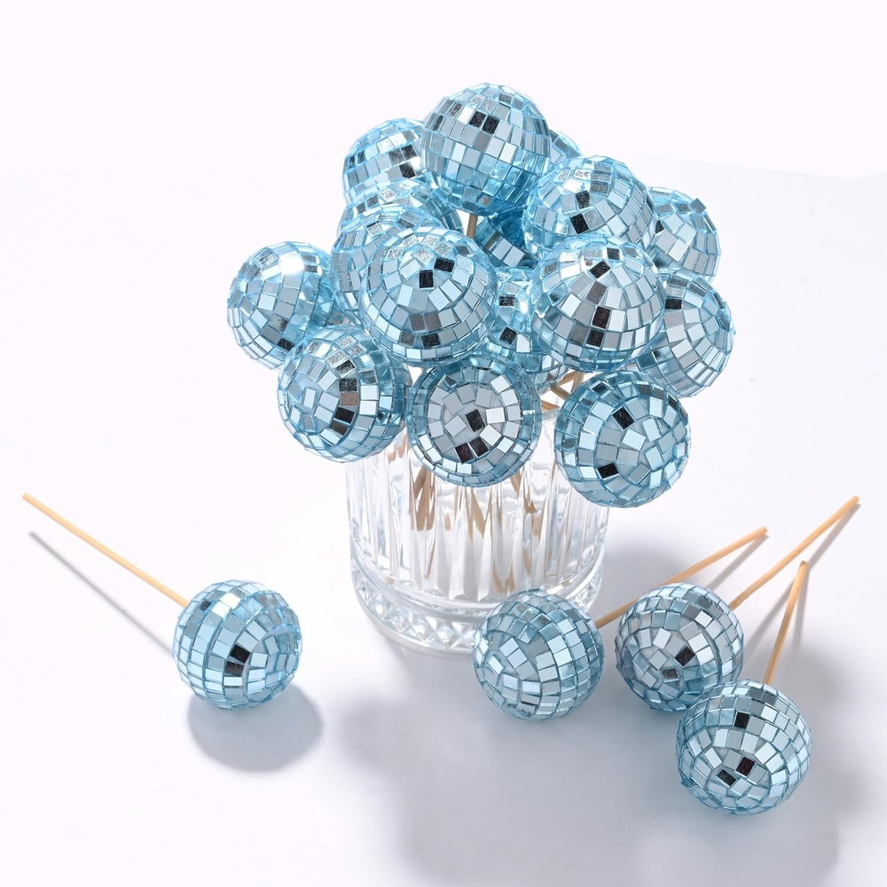 AplusChoice 20PCS 1.6″ Small Disco Ball Mirror Mini Hanging Events Wedding Party