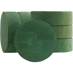 6 Packs Round Floral Foam Blocks,6.5In Dry Floral Foam for Artificial6325