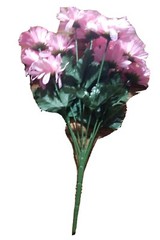 Chrysanthemum Bush Mums Silk Artificial Fake Flowers Bouquet Centerpiece Pink