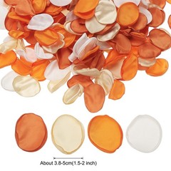 300pcs Artificial Rose Petals Fake Silk Flower Petals White/Light Orange/Orange